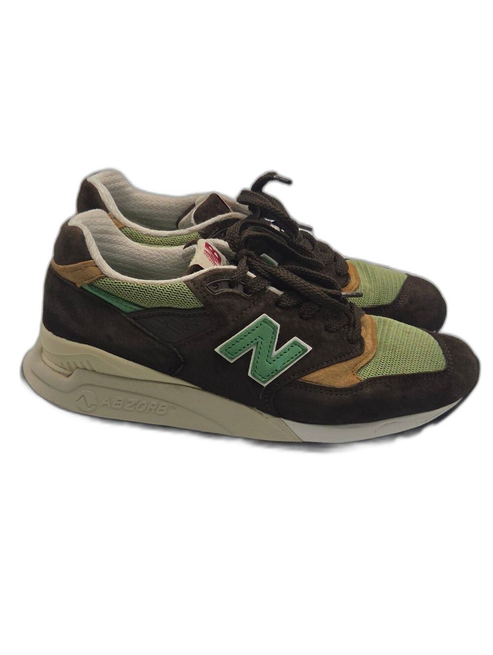 New Balance 998 Sneakers Brown Green Mens Size 7